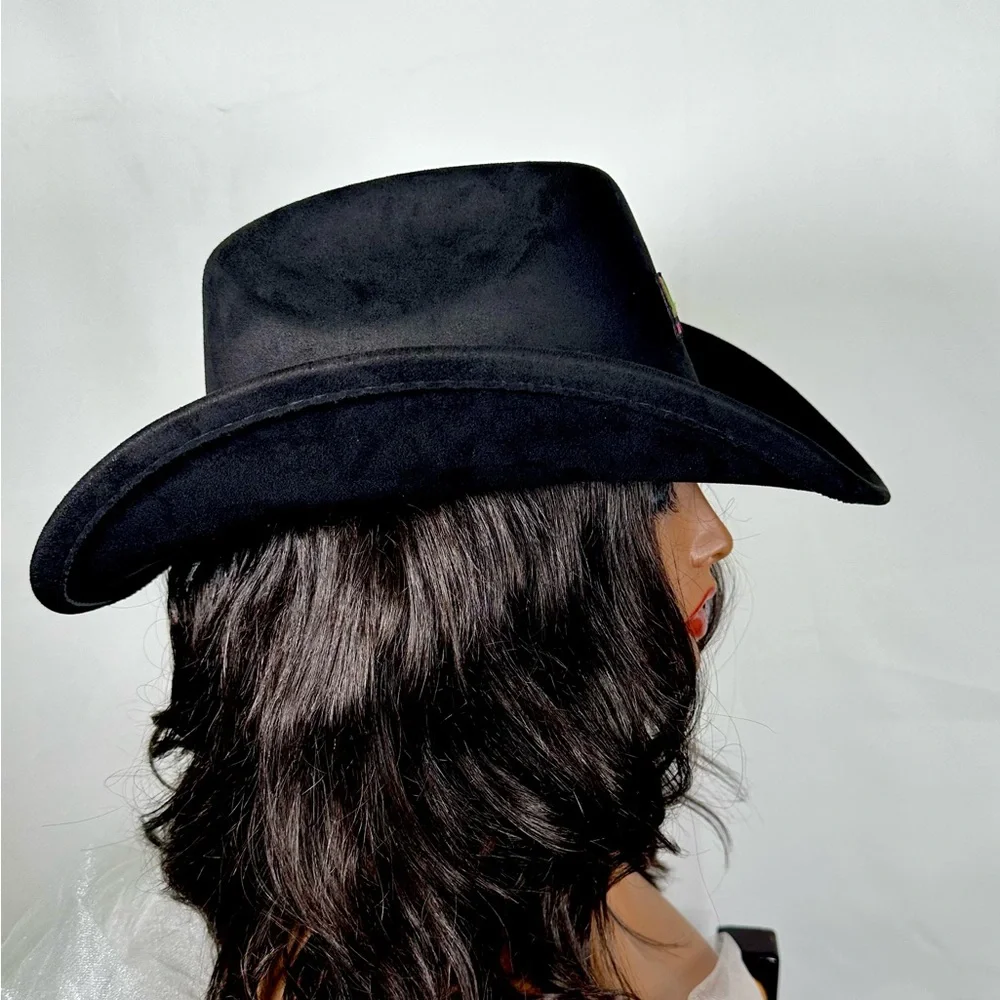 Alpha Kappa Alpha Hat | AKA Bling Cowboy Hat Pink & Green Line Dancing - Picture 4 of 6